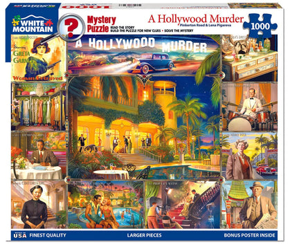 White Mountain - A Hollywood Murder Mystery 1000 Piece Puzzle