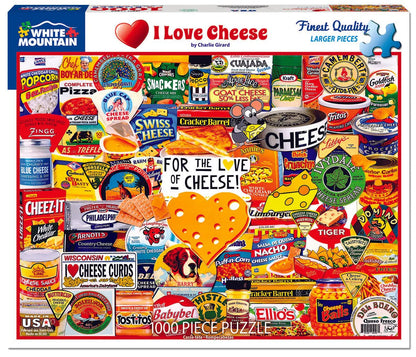 White Mountain - I Love Cheese 1000 Piece Puzzle