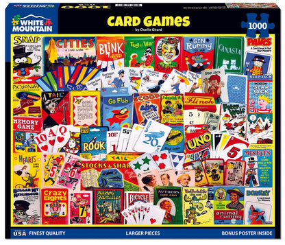 White Mountain - Card Games 1000 Piece Puzzle