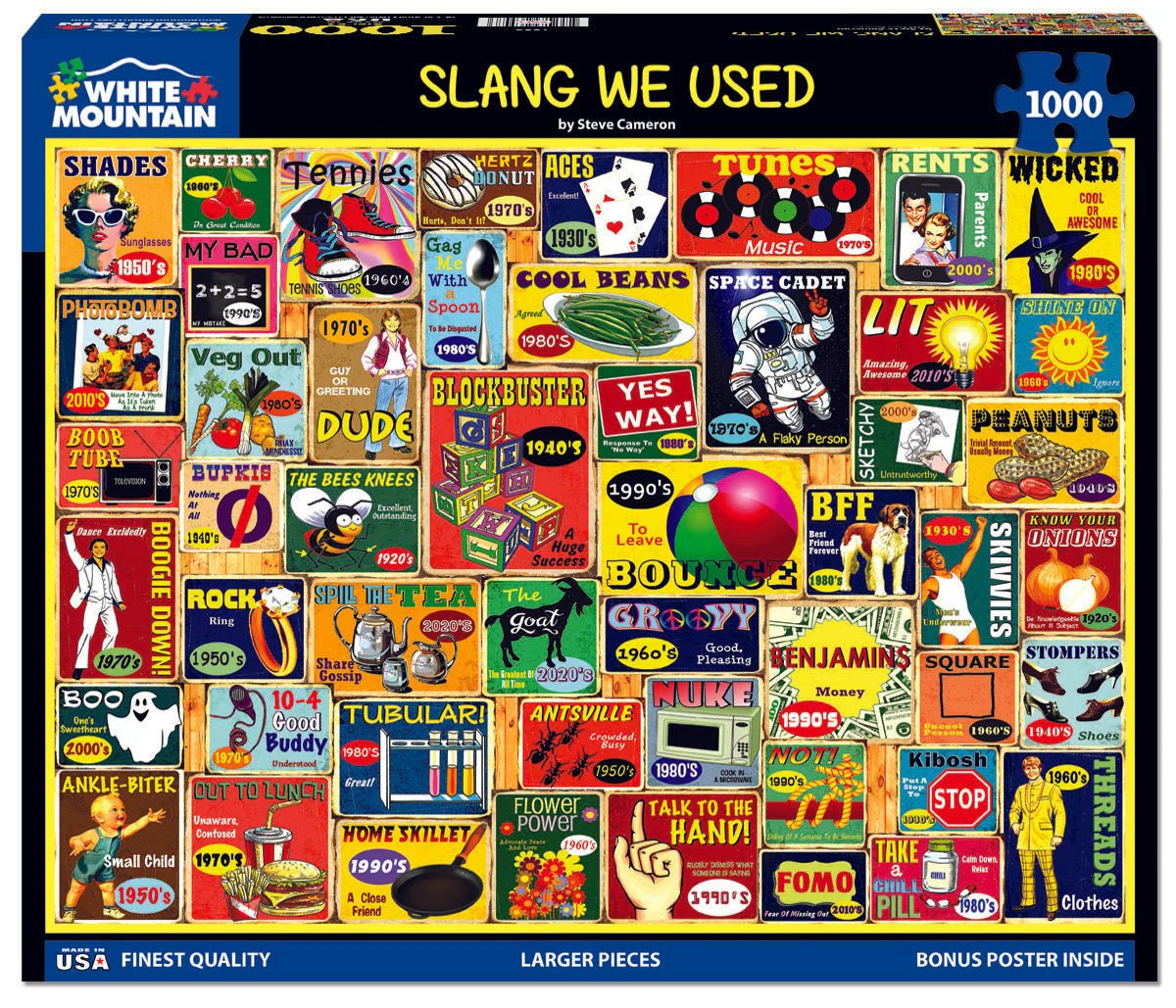 White Mountain - Slang We Used 1000 Piece Puzzle