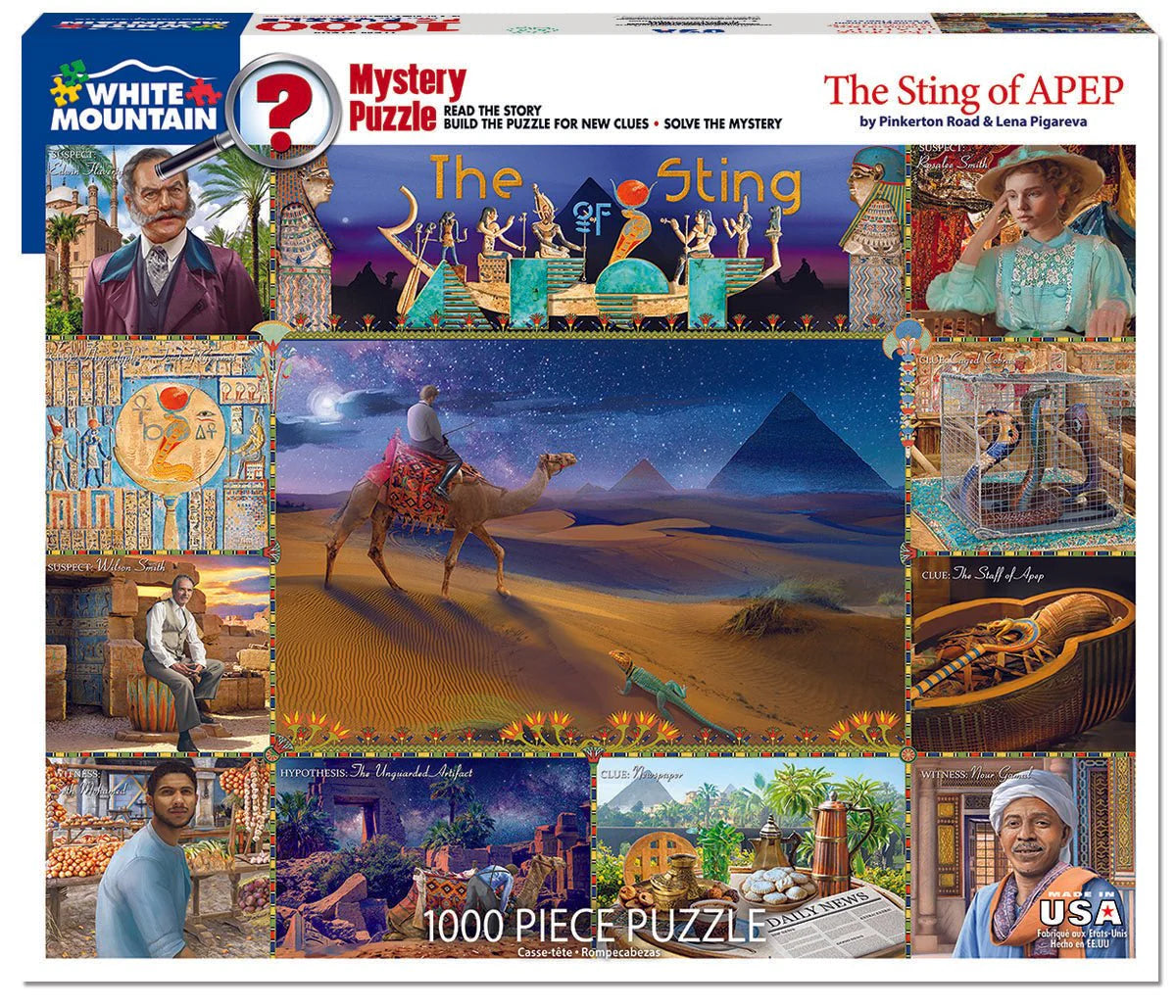 White Mountain - Mystery Puzzle, The Sting of APEP 1000 Piece Puzzle