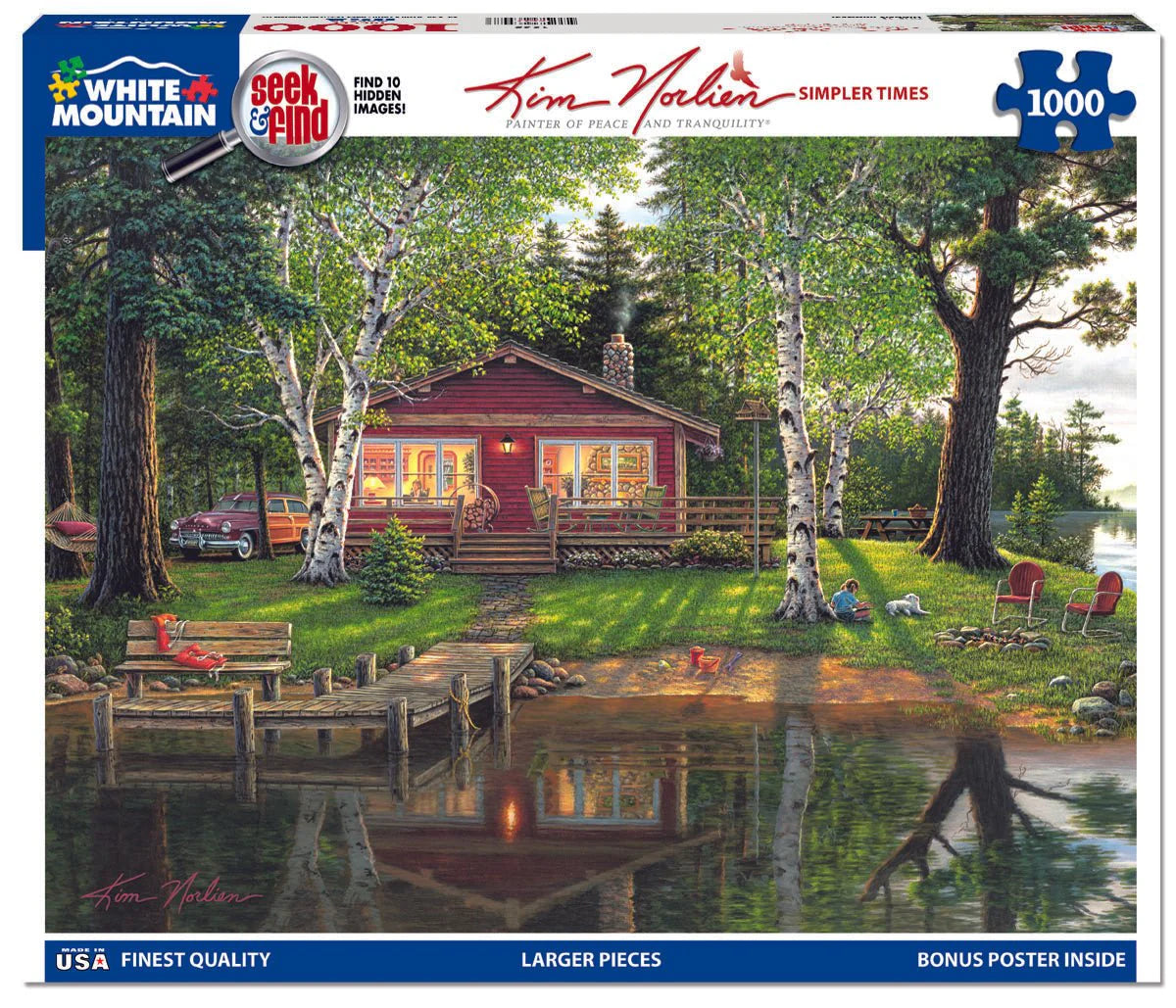 White Mountain Puzzles - Seek and Find, Simpler Times 1000 Piece Puzzle