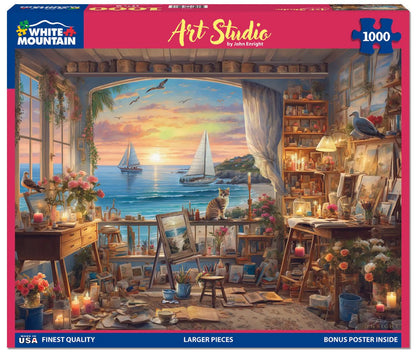 White Mountain - Art Studio 1000 Piece Puzzle