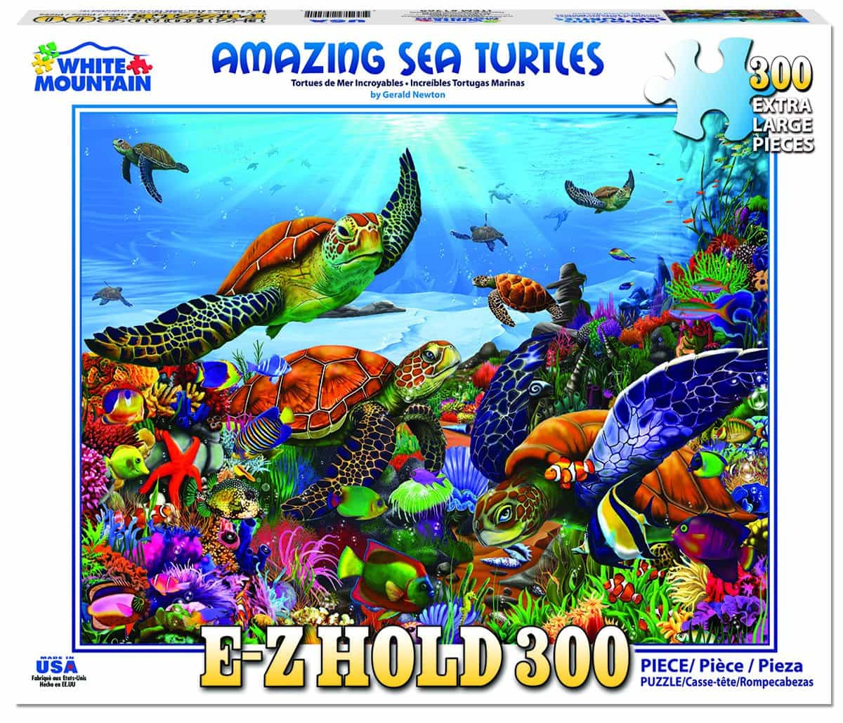 White Mountain - Amazing Sea Turtles 300 Piece Puzzle
