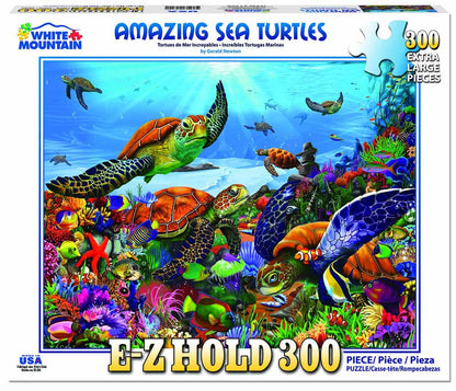White Mountain - Amazing Sea Turtles 300 Piece Puzzle