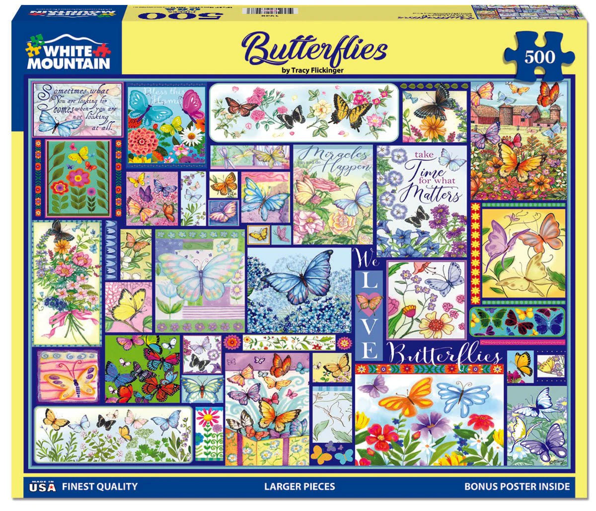 White Mountain Puzzles - Butterflies