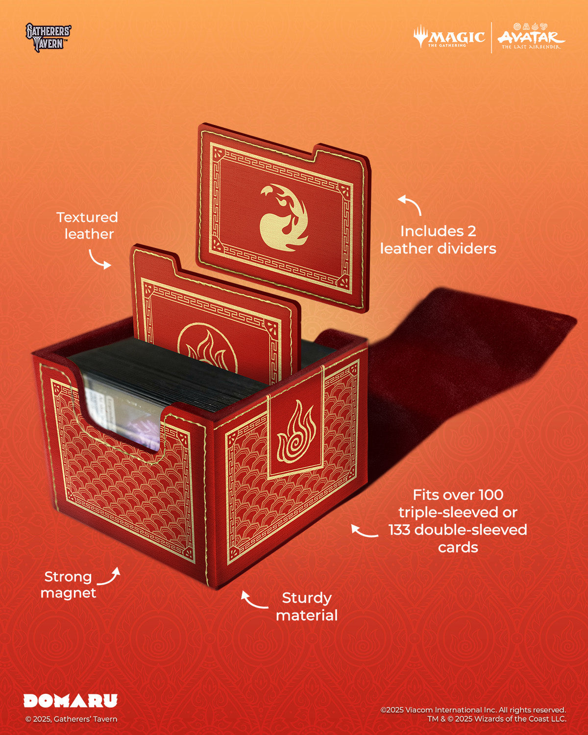 Avatar: The Last Airbender DOMARU Deck Box - Fire Nation