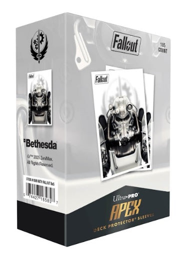 Fallout: Brotherhood of Steel 105ct Apex Deck Protector Sleeves for Bethesda