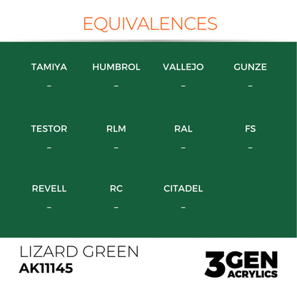 AK Interactive 3G Acrylic Paint: Lizard Green – Standard
