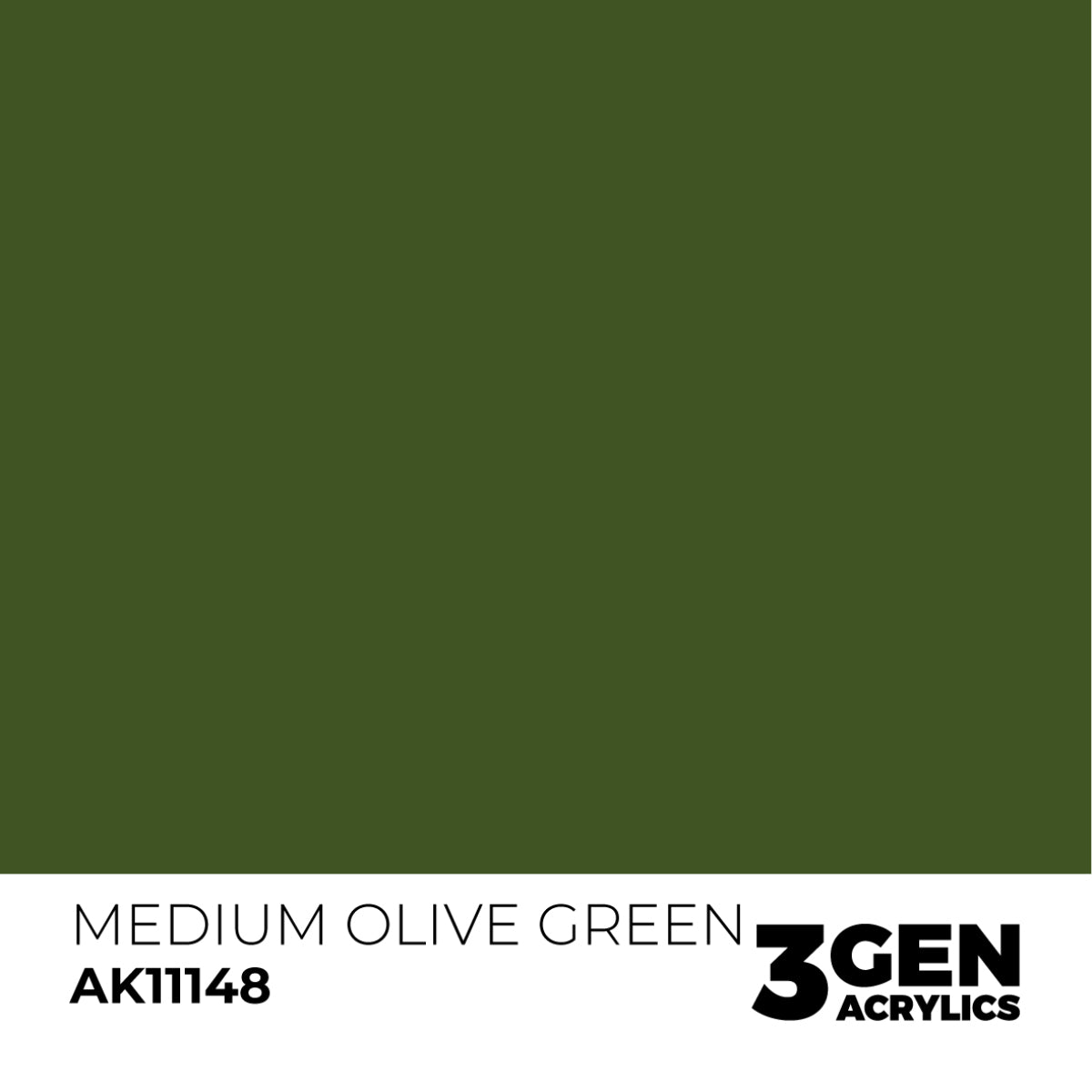 AK Interactive 3G Acrylic Paint: Medium Olive Green – Standard