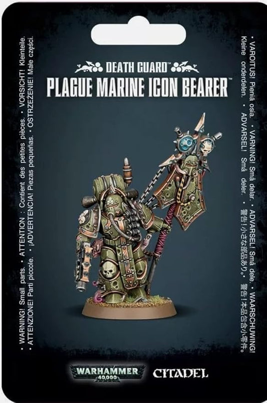 40K - Death Guard, Plague Marine Icon Bearer