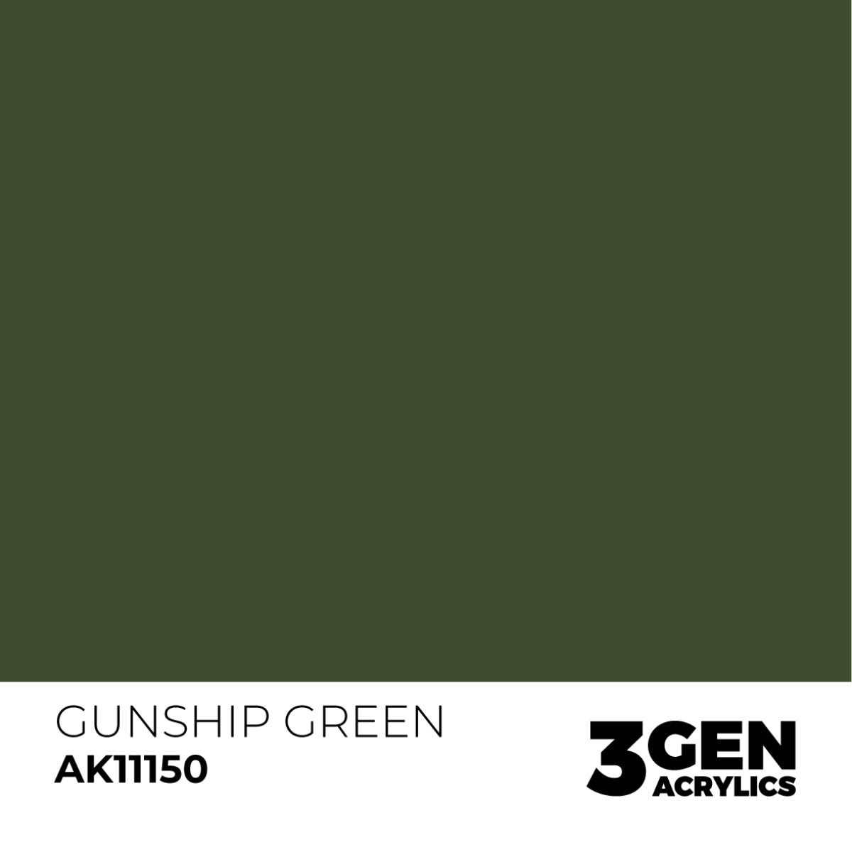 AK Interactive 3G Acrylic Paint: Gunship Green – Standard