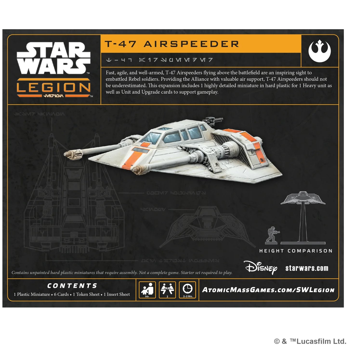 Star Wars Legion - T - 47 Airspeeder