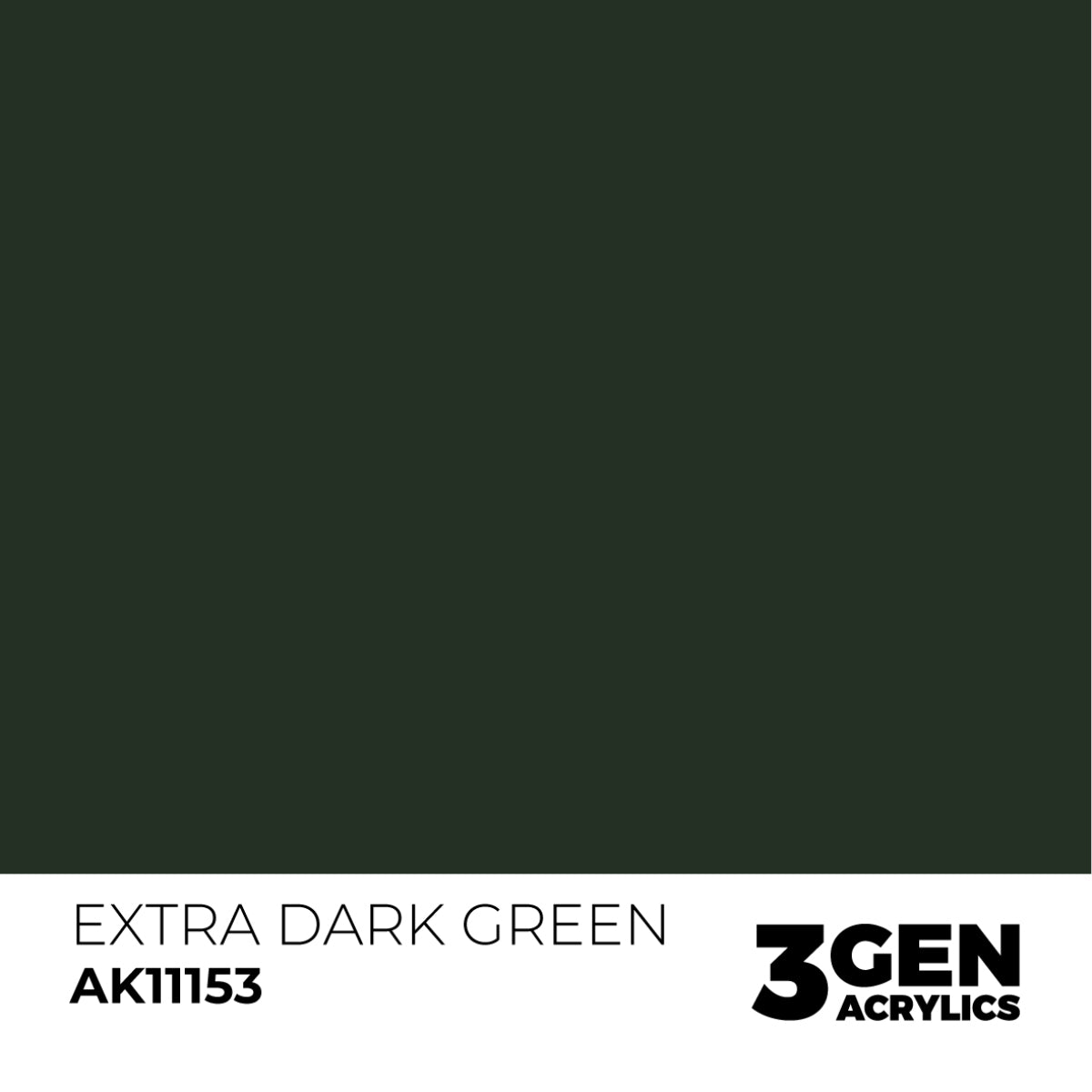 AK Interactive 3G Acrylic Paint: Extra Dark Green – Standard