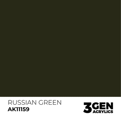 AK Interactive 3G Acrylic Paint: Russian Green – Standard