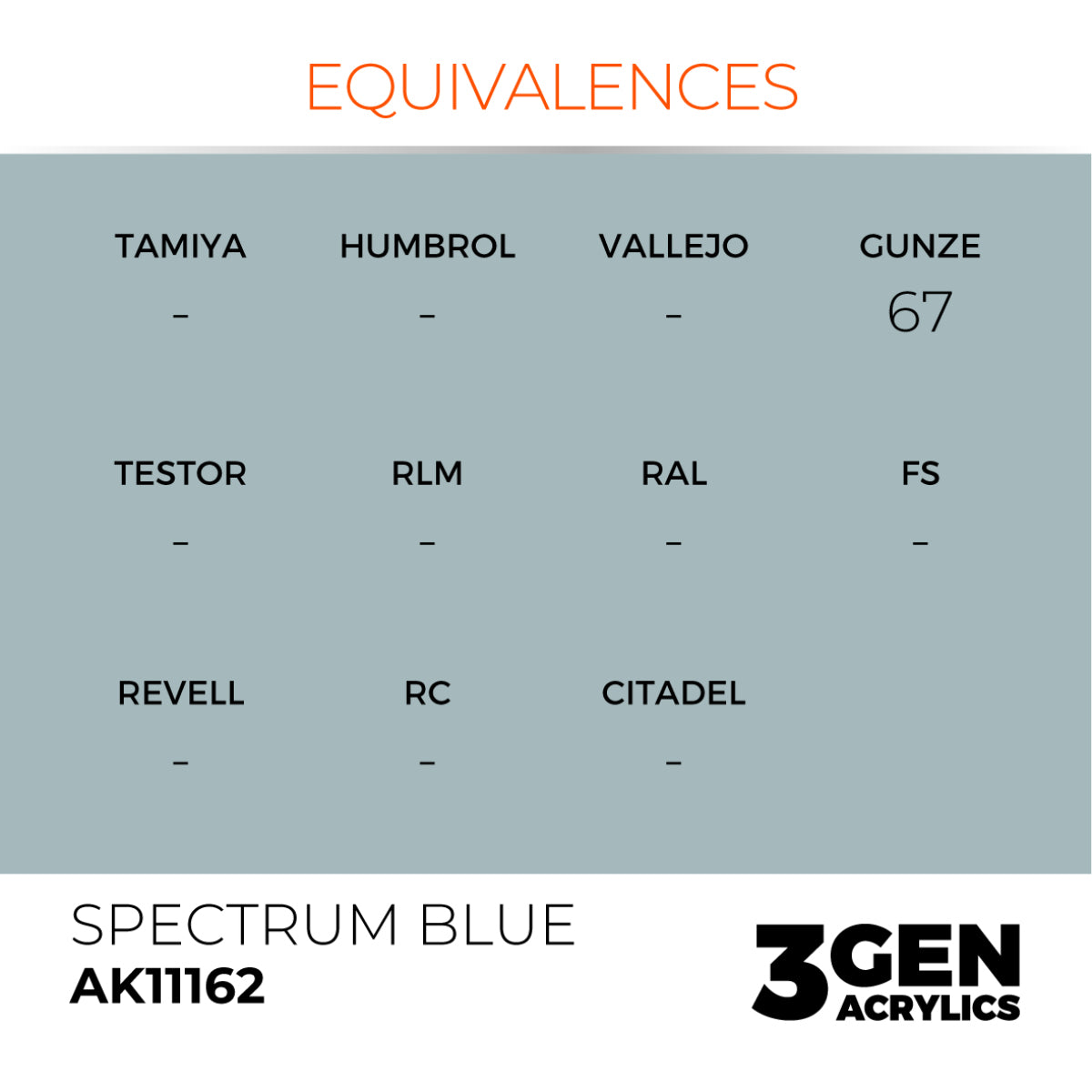 AK Interactive 3G Acrylic Paint: Spectrum Blue – Standard