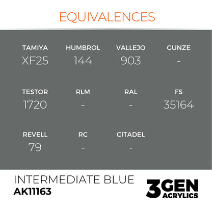 AK Interactive 3G Acrylic Paint: Intermediate Blue – Standard