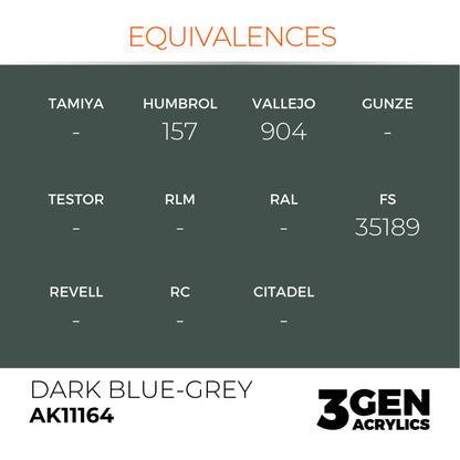 AK Interactive 3G Acrylic Paint: Dark Blue Grey – Standard
