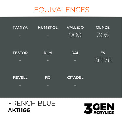AK Interactive 3G Acrylic Paint: French Blue – Standard
