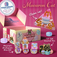 Foam Brains - PASTRY PETS: MACARON CAT - PIN & RPG DICE SET (Copy)