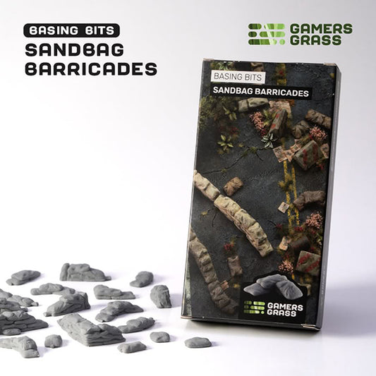 Gamers Grass Sandbag Barricades Basing Bits