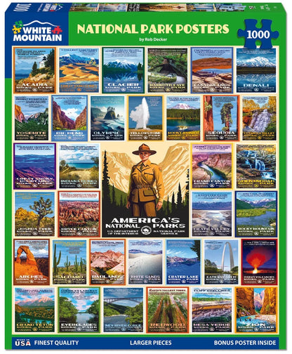White Mountain Puzzle - National Park Posters