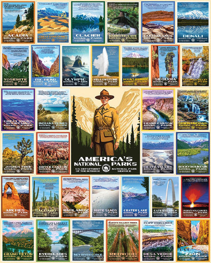 White Mountain Puzzle - National Park Posters