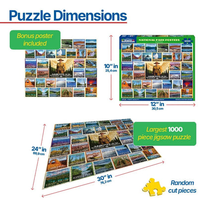 White Mountain Puzzle - National Park Posters