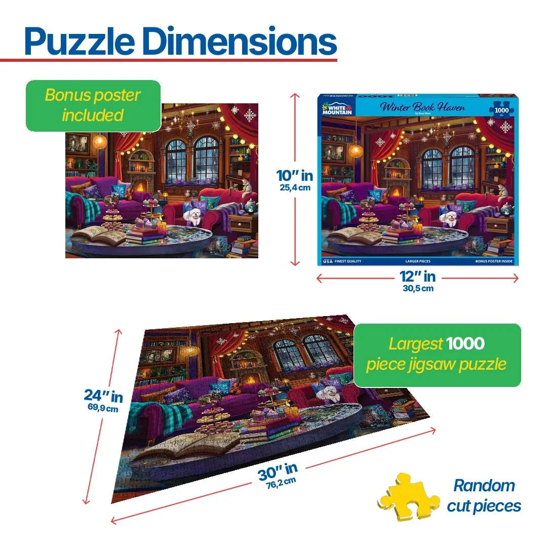 White Mountain Puzzles - Winter Book Haven