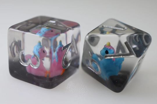 Foam Brain - Unicorn Party RPG Dice Set