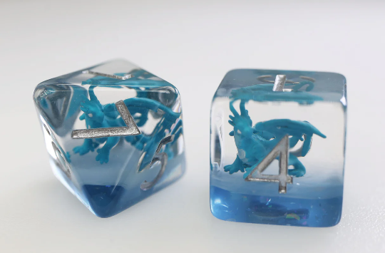 Foam Brain - Young Blue Dragon RPG Dice Set