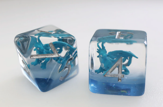 Foam Brain - Young Blue Dragon RPG Dice Set