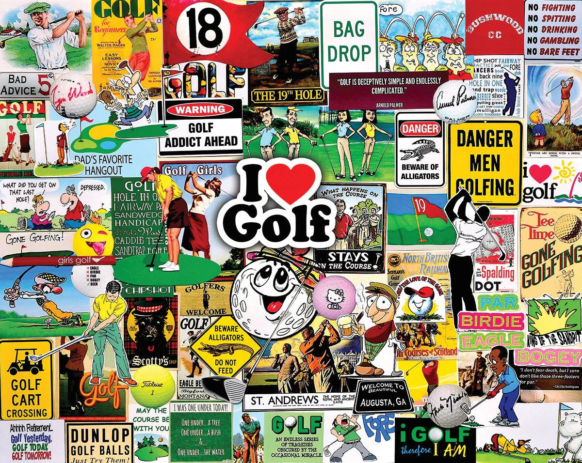 White Mountain Puzzles - I Love Golf
