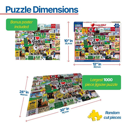 White Mountain Puzzles - I Love Golf