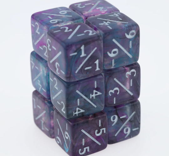 Foam Brain - PURPLE PETUNIA -1/-1 MAGIC COUNTERS - SET OF 12