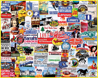 White Mountain Puzzles - I Love North Carolina