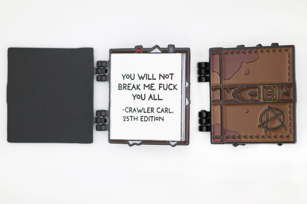 DUNGEON CRAWLER CARL: DUNGEON ANARCHIST'S COOKBOOK - ENAMEL PIN