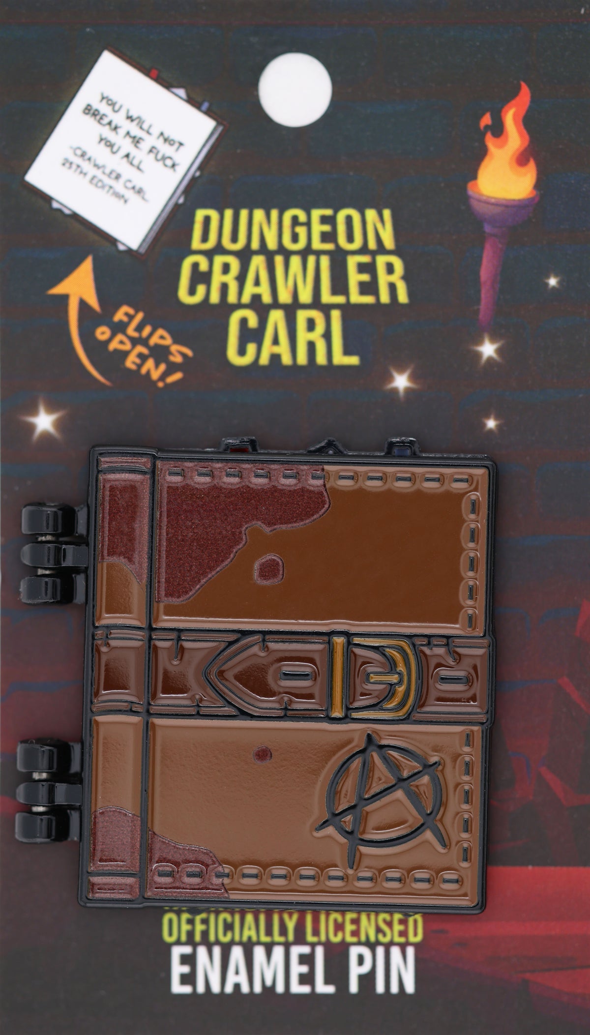 DUNGEON CRAWLER CARL: DUNGEON ANARCHIST'S COOKBOOK - ENAMEL PIN
