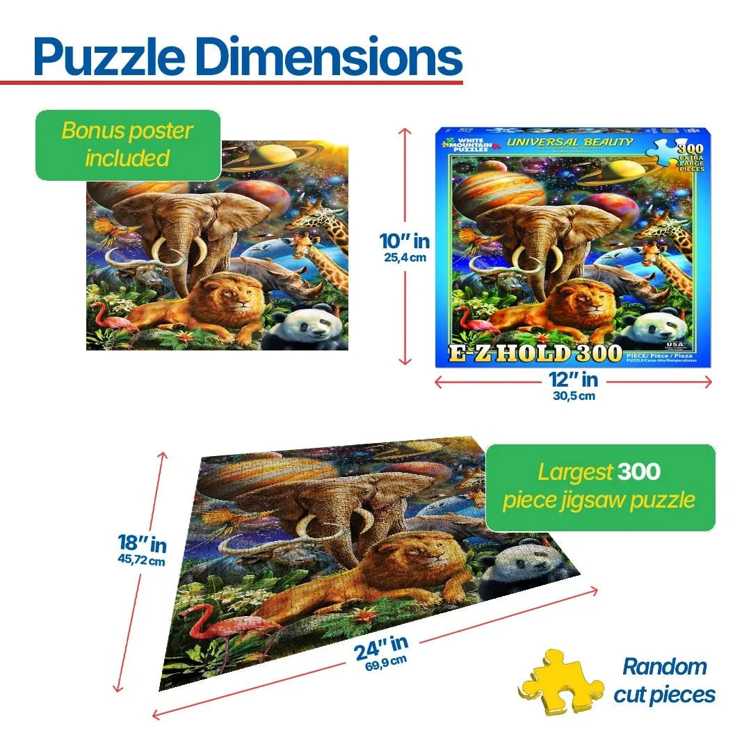 White Mountain Puzzles - Universal Beauty (E-Z Hold)
