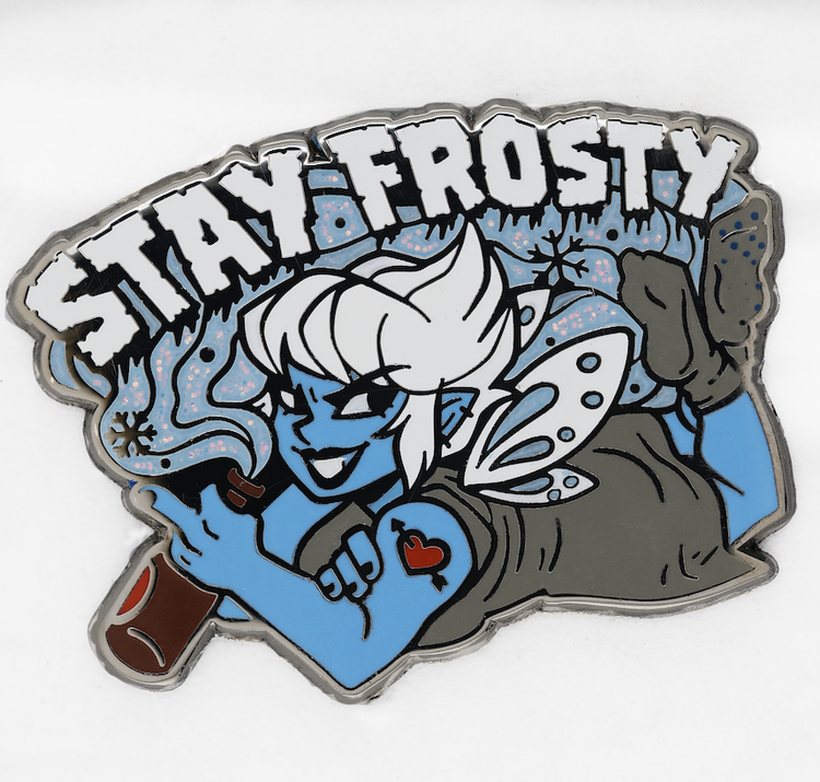 DUNGEON CRAWLER CARL: STAY FROSTY - ENAMEL PIN