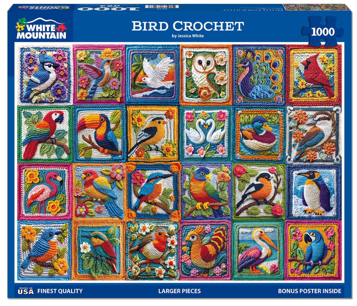 White Mountain Puzzles - Bird Crochet