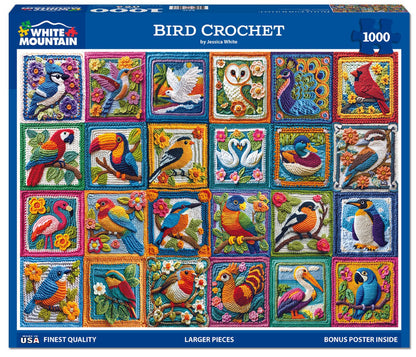White Mountain Puzzles - Bird Crochet