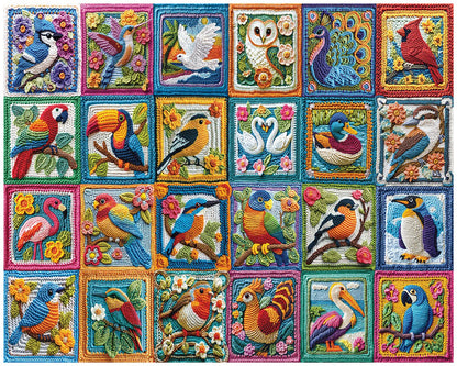 White Mountain Puzzles - Bird Crochet