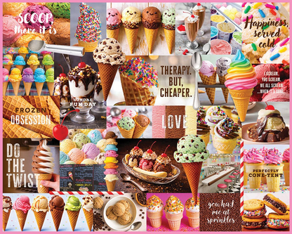 White Mountain Puzzles - I Love Ice Cream