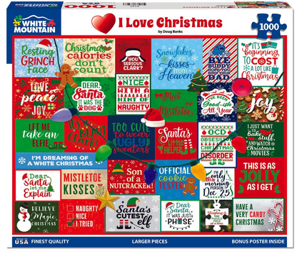 White Mountain Puzzle - I Love Christmas