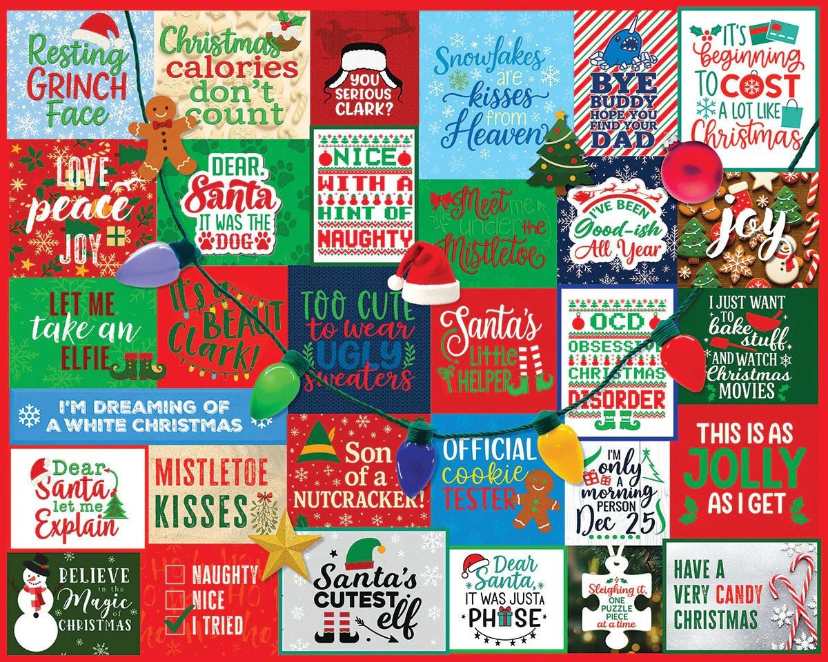 White Mountain Puzzle - I Love Christmas