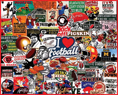 White Mountain Puzzles - I Love Football