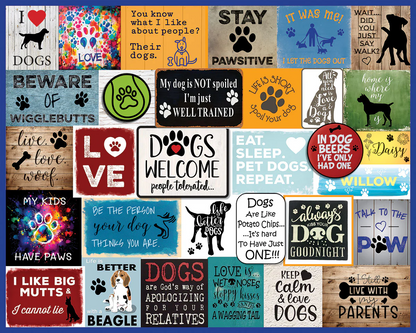 White Mountain Puzzles - I Love Dogs (E-Z Hold)
