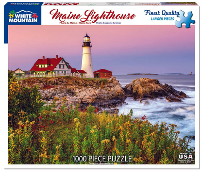White Mountain Puzzle - Maine Lighthouse