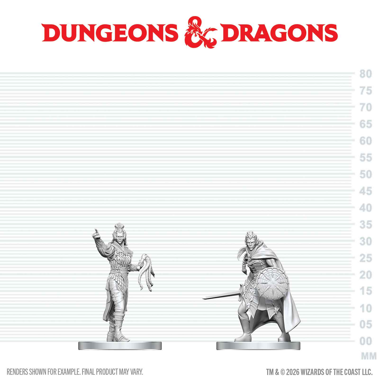 D&D Nolzur’s Marvelous Miniatures: Drow Elite Warrior and Drow Priestess of Lolth